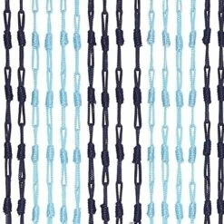 Vliegengordijn Knopen Blauw 90x200cm