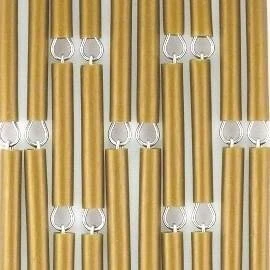 Vliegengordijn Op Maat: Hulzen Verspringen Goud (kant En Klaar) 1 Vliegengordijn Op Maat: Hulzen Verspringen Goud (kant En Klaar)