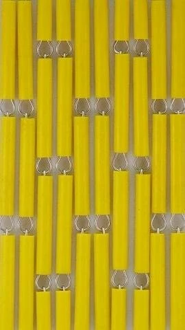 Vliegengordijn Op Maat: Hulzen Verspringen Geel (kant En Klaar) 2 Vliegengordijn Op Maat: Hulzen Verspringen Geel (kant En Klaar) - Afbeelding 2