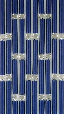 Vliegengordijn Op Maat: Hulzen Verspringen Donkerblauw (kant En Klaar) 2 Vliegengordijn Op Maat: Hulzen Verspringen Donkerblauw (kant En Klaar) - Afbeelding 2