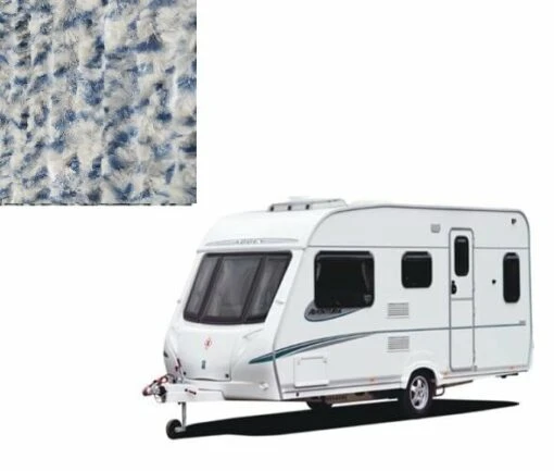 Vliegengordijn Caravan Blauw/wit 56x180cm -Vliegengordijnkopen Winkel 1979815743 2